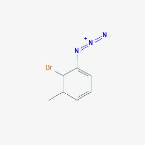 molecular formula C7H6BrN3 B2563284 1-Azido-2-bromo-3-methylbenzene CAS No. 1539475-66-5