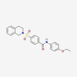 4-(3,4-dihydro-1H-isoquinolin-2-ylsulfonyl)-N-(4-ethoxyphenyl)benzamide