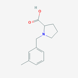 molecular formula C13H17NO2 B256330 1-(3-Methylbenzyl)proline 