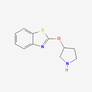 molecular formula C11H12N2OS B2563302 2-(Pirrolidin-3-iloxi)-1,3-benzotiazol CAS No. 1250955-22-6