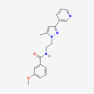 3-methoxy-N-(2-(5-methyl-3-(pyridin-3-yl)-1H-pyrazol-1-yl)ethyl)benzamide