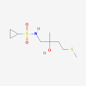 N-(2-hydroxy-2-methyl-4-(methylthio)butyl)cyclopropanesulfonamide