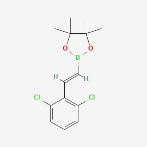 2-[(E)-2-(2,6-dichlorophenyl)ethenyl]-4,4,5,5-tetramethyl-1,3,2-dioxaborolane