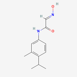 molecular formula C12H16N2O2 B2563348 2-(hydroxyimino)-N-(4-isopropyl-3-methylphenyl)acetamide CAS No. 866043-37-0
