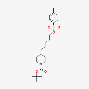 Tert-butyl 4-(5-(tosyloxy)pentyl)piperidine-1-carboxylate