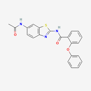 N-(6-acetamido-1,3-benzothiazol-2-yl)-2-phenoxybenzamide