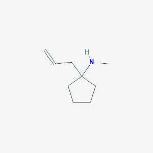 molecular formula C9H17N B2563367 N-methyl-1-prop-2-enylcyclopentan-1-amine CAS No. 2105283-83-6