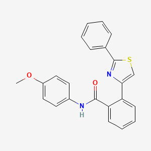 N-(4-methoxyphenyl)-2-(2-phenyl-1,3-thiazol-4-yl)benzamide
