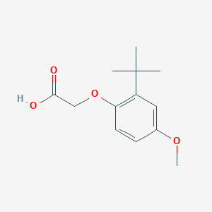 molecular formula C13H18O4 B256338 (2-Tert-butyl-4-methoxyphenoxy)acetic acid 