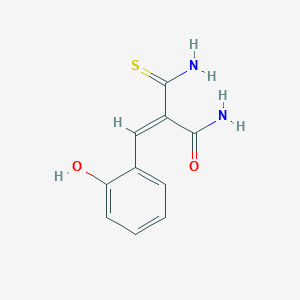 molecular formula C10H10N2O2S B2563403 2-Carbamothioyl-3-(2-hydroxyphenyl)prop-2-enamide CAS No. 851176-07-3