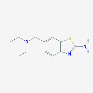 molecular formula C12H17N3S B256341 6-[(Diethylamino)methyl]-1,3-benzothiazol-2-amine 