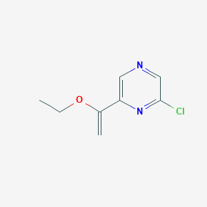 2-Chloro-6-(1-ethoxyethenyl)pyrazine