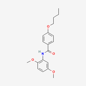 molecular formula C19H23NO4 B2563412 4-butoxy-N-(2,5-dimethoxyphenyl)benzamide CAS No. 313403-35-9