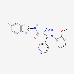 1-(2-methoxyphenyl)-N-(6-methylbenzo[d]thiazol-2-yl)-5-(pyridin-4-yl)-1H-1,2,3-triazole-4-carboxamide