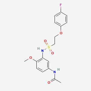 N-(3-(2-(4-fluorophenoxy)ethylsulfonamido)-4-methoxyphenyl)acetamide