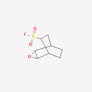 molecular formula C8H11FO3S B2563442 3-Oxatricyclo[3.2.2.0,2,4]nonane-6-sulfonyl fluoride CAS No. 1864062-77-0