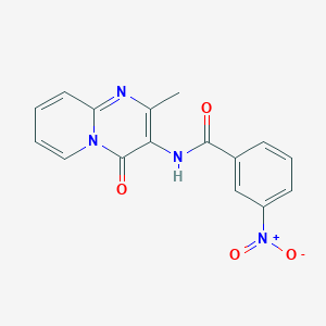 molecular formula C16H12N4O4 B2563466 N-(2-methyl-4-oxo-4H-pyrido[1,2-a]pyrimidin-3-yl)-3-nitrobenzamide CAS No. 897616-44-3