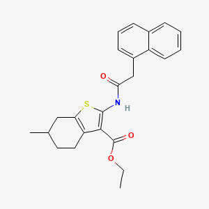 Ethyl 6-methyl-2-(2-(naphthalen-1-yl)acetamido)-4,5,6,7-tetrahydrobenzo[b]thiophene-3-carboxylate