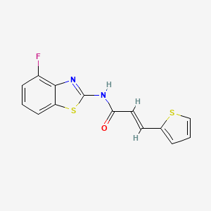 (E)-N-(4-fluorobenzo[d]thiazol-2-yl)-3-(thiophen-2-yl)acrylamide