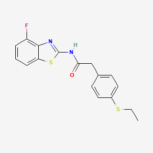 2-(4-(ethylthio)phenyl)-N-(4-fluorobenzo[d]thiazol-2-yl)acetamide