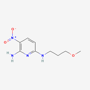 molecular formula C9H14N4O3 B2563504 N~6~-(3-methoxypropyl)-3-nitropyridine-2,6-diamine CAS No. 1525527-26-7
