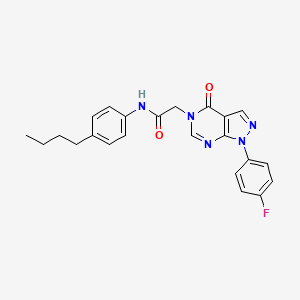 N-(4-butylphenyl)-2-[1-(4-fluorophenyl)-4-oxopyrazolo[3,4-d]pyrimidin-5-yl]acetamide