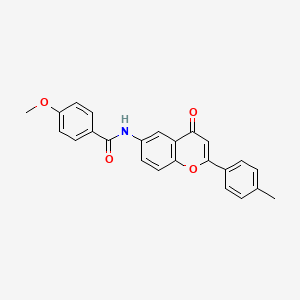 4-methoxy-N-(4-oxo-2-(p-tolyl)-4H-chromen-6-yl)benzamide
