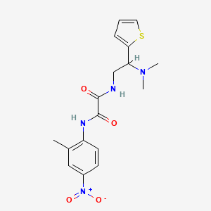 N1-(2-(dimethylamino)-2-(thiophen-2-yl)ethyl)-N2-(2-methyl-4-nitrophenyl)oxalamide