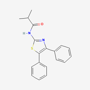 (Z)-N-(4,5-diphenylthiazol-2(3H)-ylidene)isobutyramide