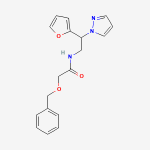2-(benzyloxy)-N-(2-(furan-2-yl)-2-(1H-pyrazol-1-yl)ethyl)acetamide