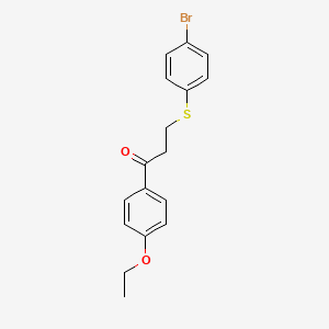 3-(4-Bromophenyl)sulfanyl-1-(4-ethoxyphenyl)propan-1-one