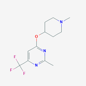 2-Methyl-4-[(1-methylpiperidin-4-yl)oxy]-6-(trifluoromethyl)pyrimidine