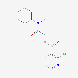 molecular formula C15H19ClN2O3 B2563603 [Cyclohexyl(methyl)carbamoyl]methyl 2-chloropyridine-3-carboxylate CAS No. 503000-03-1