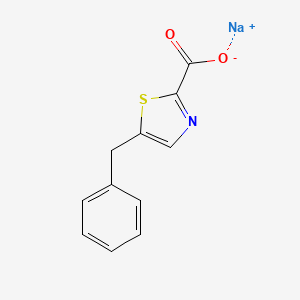 molecular formula C11H8NNaO2S B2563609 Sodium;5-benzyl-1,3-thiazole-2-carboxylate CAS No. 2305252-53-1