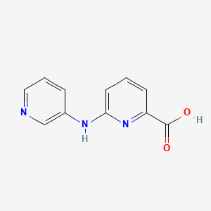 molecular formula C11H9N3O2 B2563613 6-(Pyridin-3-ylamino)picolinic acid CAS No. 1249362-50-2