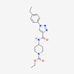 ethyl 4-({[1-(4-ethylphenyl)-1H-1,2,3-triazol-4-yl]carbonyl}amino)piperidine-1-carboxylate