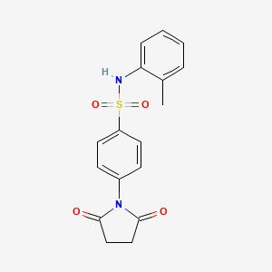 1-(4-{[(2-Methylphenyl)amino]sulfonyl}phenyl)azolidine-2,5-dione