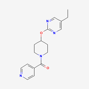 molecular formula C17H20N4O2 B2563627 [4-(5-Ethylpyrimidin-2-yl)oxypiperidin-1-yl]-pyridin-4-ylmethanone CAS No. 2380171-19-5