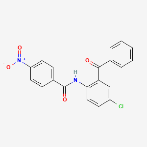 molecular formula C20H13ClN2O4 B2563628 N-(2-benzoyl-4-chlorophenyl)-4-nitrobenzamide CAS No. 157488-07-8