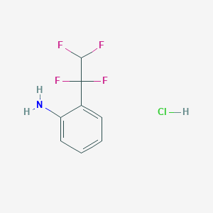 2-(1,1,2,2-Tetrafluoroethyl)aniline;hydrochloride