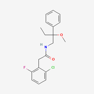 2-(2-chloro-6-fluorophenyl)-N-(2-methoxy-2-phenylbutyl)acetamide
