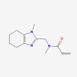molecular formula C13H19N3O B2563634 N-Methyl-N-[(1-methyl-4,5,6,7-tetrahydrobenzimidazol-2-yl)methyl]prop-2-enamide CAS No. 2361656-08-6