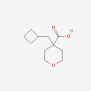 molecular formula C11H18O3 B2563643 4-(Cyclobutylmethyl)oxane-4-carboxylic acid CAS No. 1385696-41-2