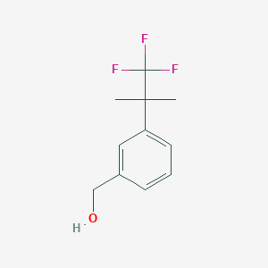 molecular formula C11H13F3O B2563646 [3-(1,1,1-Trifluoro-2-methylpropan-2-yl)phenyl]methanol CAS No. 2375259-77-9