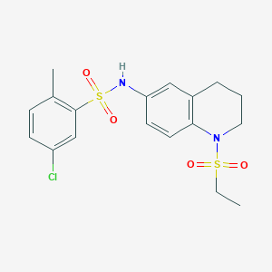 5-chloro-N-(1-(ethylsulfonyl)-1,2,3,4-tetrahydroquinolin-6-yl)-2-methylbenzenesulfonamide
