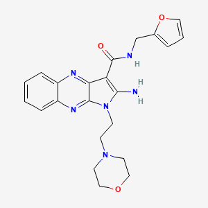 2-amino-N-(furan-2-ylmethyl)-1-(2-morpholinoethyl)-1H-pyrrolo[2,3-b]quinoxaline-3-carboxamide
