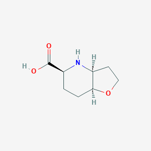 molecular formula C8H13NO3 B2563664 (3As,5S,7aS)-2,3,3a,4,5,6,7,7a-octahydrofuro[3,2-b]pyridine-5-carboxylic acid CAS No. 2416218-30-7