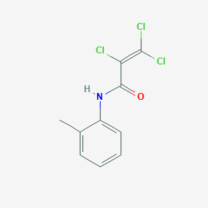 molecular formula C10H8Cl3NO B2563687 2,3,3-trichloro-N-(2-methylphenyl)acrylamide CAS No. 90767-94-5