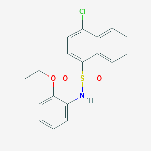 molecular formula C18H16ClNO3S B2563691 4-chloro-N-(2-ethoxyphenyl)naphthalene-1-sulfonamide CAS No. 2305531-31-9