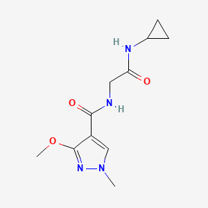 N-(2-(cyclopropylamino)-2-oxoethyl)-3-methoxy-1-methyl-1H-pyrazole-4-carboxamide